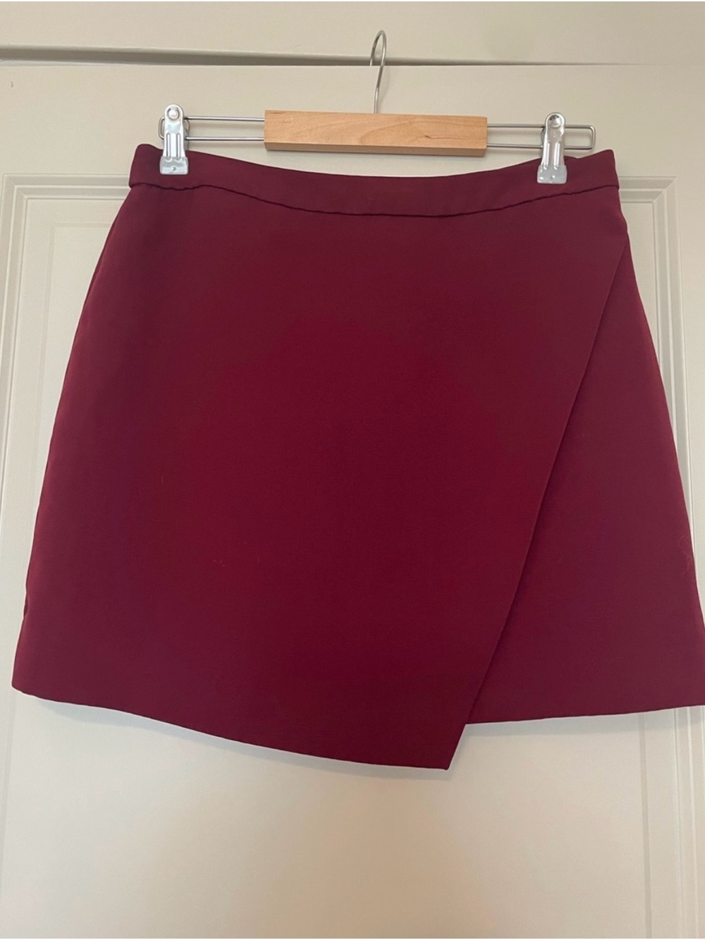 Banana Republic Wine Wrap Mini Skirt